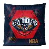 Pelicans OFFICIAL NBA "Connector" Double Sided Velvet Pillow; 16" x 16"