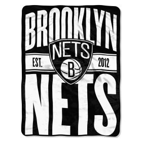 Nets OFFICIAL NBA Clear Out Micro Raschel Throw Blanket; 46" x 60"