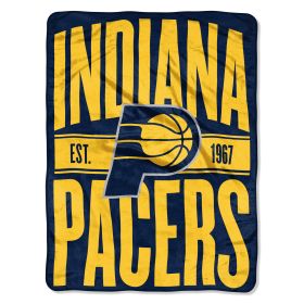 Pacers OFFICIAL NBA Clear Out Micro Raschel Throw Blanket; 46" x 60"