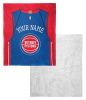 [Personalization Only] OFFICIAL NBA Jersey Silk Touch Sherpa Throw Blanket - Pistons