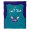 [Personalization Only] OFFICIAL NBA Jersey Silk Touch Throw Blanket - Hornets