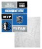 [Personalization Only] OFFICIAL NBA Colorblock Silk Touch Sherpa Throw Blanket - Dallas Mavericks