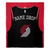 [Personalization Only] OFFICIAL NBA Jersey Silk Touch Throw Blanket - Trailblazers