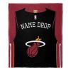 [Personalization Only] OFFICIAL NBA Jersey Personalized Silk Touch Throw Blanket - Heat