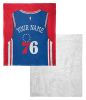 [Personalization Only] OFFICIAL NBA Jersey Silk Touch Sherpa Throw Blanket - 76ers