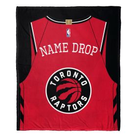 [Personalization Only] OFFICIAL NBA Jersey Personalized Silk Touch Throw Blanket - Raptors