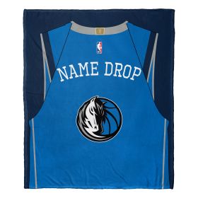 [Personalization Only] OFFICIAL NBA Jersey Silk Touch Throw Blanket - Mavericks