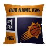 [Personalization Only] OFFICIAL NBA Colorblock Personalized Pillow - Phoenix Suns