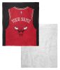 [Personalization Only] OFFICIAL NBA Jersey Silk Touch Sherpa Throw Blanket - Bulls