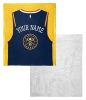 [Personalization Only] OFFICIAL NBA Jersey Silk Touch Sherpa Throw Blanket - Nuggets