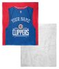 [Personalization Only] OFFICIAL NBA Jersey Silk Touch Sherpa Throw Blanket - Clippers