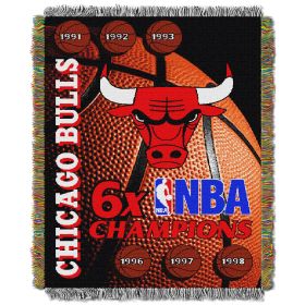 Bulls CS OFFICIAL National Basketball Association; Commemorative 48"x 60" Woven Tapestry Throw by The Northwest Company