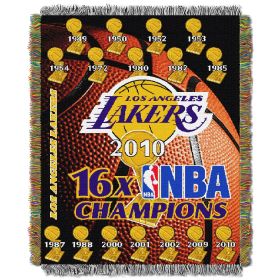 Lakers CS OFFICIAL National Basketball Association; Commemorative 48"x 60" Woven Tapestry Throw by The Northwest Company