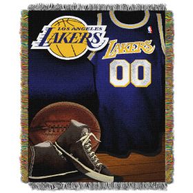 Lakers OFFICIAL National Basketball Association; "Vintage" 48"x 60" Woven Tapestry Throw by The Northwest Company