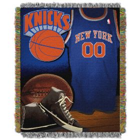 Knicks OFFICIAL National Basketball Association; "Vintage" 48"x 60" Woven Tapestry Throw by The Northwest Company