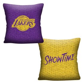 Lakers OFFICIAL "Invert" Woven Pillow