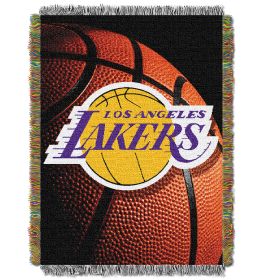 Lakers OFFICIAL National Basketball Association; "Photo Real" 48"x 60" Woven Tapestry Throw by The Northwest Company