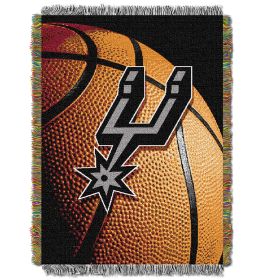 Spurs OFFICIAL National Basketball Association; "Photo Real" 48"x 60" Woven Tapestry Throw by The Northwest Company