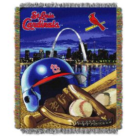 Cardinals OFFICIAL Major League Baseball; "Home Field Advantage" 48"x 60" Woven Tapestry Throw by The Northwest Company