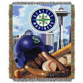 Mariners OFFICIAL Major League Baseball; "Home Field Advantage" 48"x 60" Woven Tapestry Throw by The Northwest Company