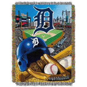 Tigers OFFICIAL Major League Baseball; "Home Field Advantage" 48"x 60" Woven Tapestry Throw by The Northwest Company