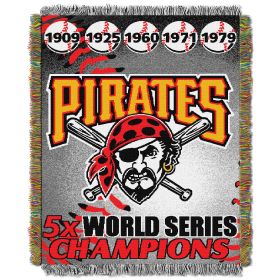 Pirates CS OFFICIAL Major League Baseball; Commemorative 48"x 60" Woven Tapestry Throw by The Northwest Company