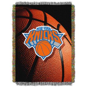 Knicks OFFICIAL National Basketball Association; "Photo Real" 48"x 60" Woven Tapestry Throw by The Northwest Company