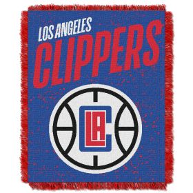 Clippers OFFICIAL NBA "Headliner" Woven Jacquard Throw Blanket