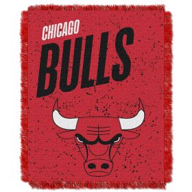 Bulls OFFICIAL NBA "Headliner" Woven Jacquard Throw Blanket