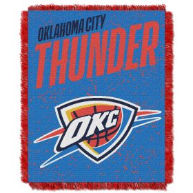 Thunder OFFICIAL NBA "Headliner" Woven Jacquard Throw Blanket