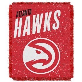 Hawks OFFICIAL NBA "Headliner" Woven Jacquard Throw Blanket