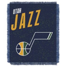 Jazz OFFICIAL NBA "Headliner" Woven Jacquard Throw Blanket