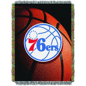 76ers OFFICIAL National Basketball Association; "Photo Real" 48"x 60" Woven Tapestry Throw by The Northwest Company