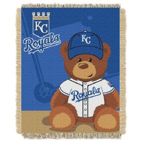 Royals OFFICIAL Major League Baseball; "Field Bear" Baby 36"x 46" Triple Woven Jacquard Throw by The Northwest Company