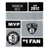 [Personalization Only] OFFICIAL NBA Colorblock Silk Touch Throw Blanket - Brooklyn Nets