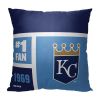 [Personalization Only] OFFICIAL MLB Colorblock Personalized Pillow - Kansas City Royals