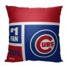 [Personalization Only] OFFICIAL MLB Colorblock Personalized Pillow - Chicago Cubs