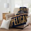 Pelicans OFFICIAL NBA Clear Out Micro Raschel Throw Blanket; 46" x 60"