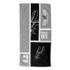 [Personalization Only] OFFICIAL NBA Colorblock Personalized Beach Towel - San Antonio Spurs