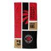 [Personalization Only] OFFICIAL NBA Colorblock Personalized Beach Towel - Toronto Raptors