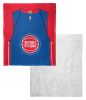 [Personalization Only] OFFICIAL NBA Jersey Silk Touch Sherpa Throw Blanket - Pistons