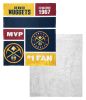 [Personalization Only] OFFICIAL NBA Colorblock Silk Touch Sherpa Throw Blanket - Denver Nuggets