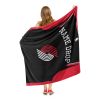 [Personalization Only] OFFICIAL NBA Jersey Silk Touch Throw Blanket - Trailblazers