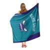 [Personalization Only] OFFICIAL NBA Jersey Silk Touch Throw Blanket - Hornets