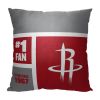 [Personalization Only] OFFICIAL NBA Colorblock Personalized Pillow - Houston Rockets