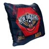 Pelicans OFFICIAL NBA "Connector" Double Sided Velvet Pillow; 16" x 16"