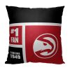 [Personalization Only] OFFICIAL NBA Colorblock Personalized Pillow - Atlanta Hawks