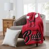 Bulls OFFICIAL NBA "Signature" Raschel Throw Blanket; 50" x 60"