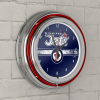 NHL Chrome Double Rung Neon Clock - Winnipeg Jets���