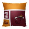 [Personalization Only] OFFICIAL NBA Colorblock Personalized Pillow - Miami Heat